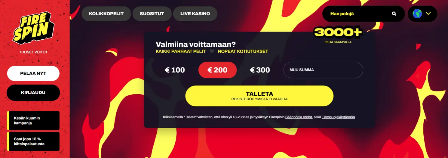 firespin casino banneri