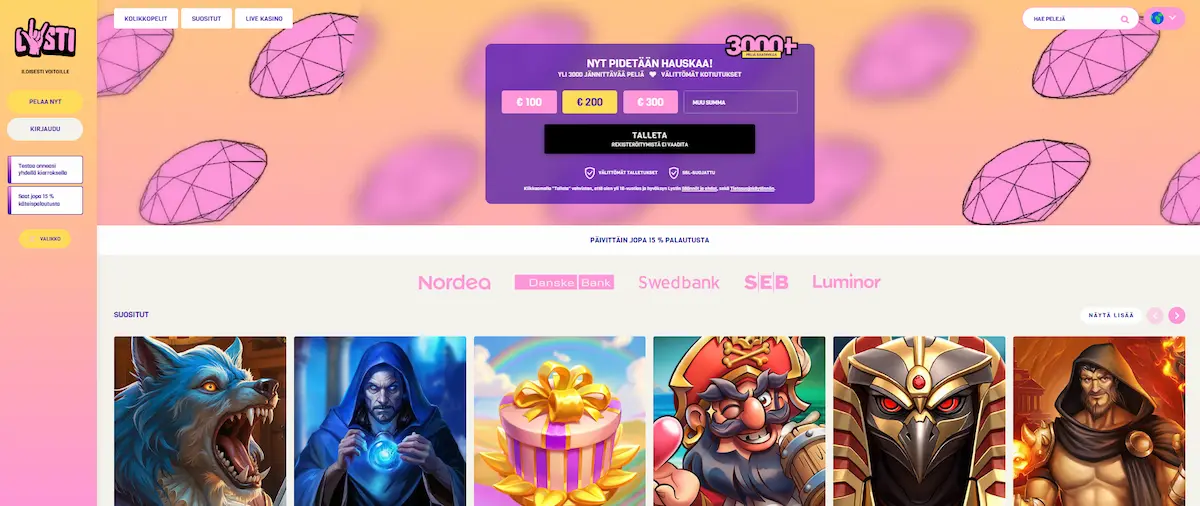 Lysti Casino peliaula